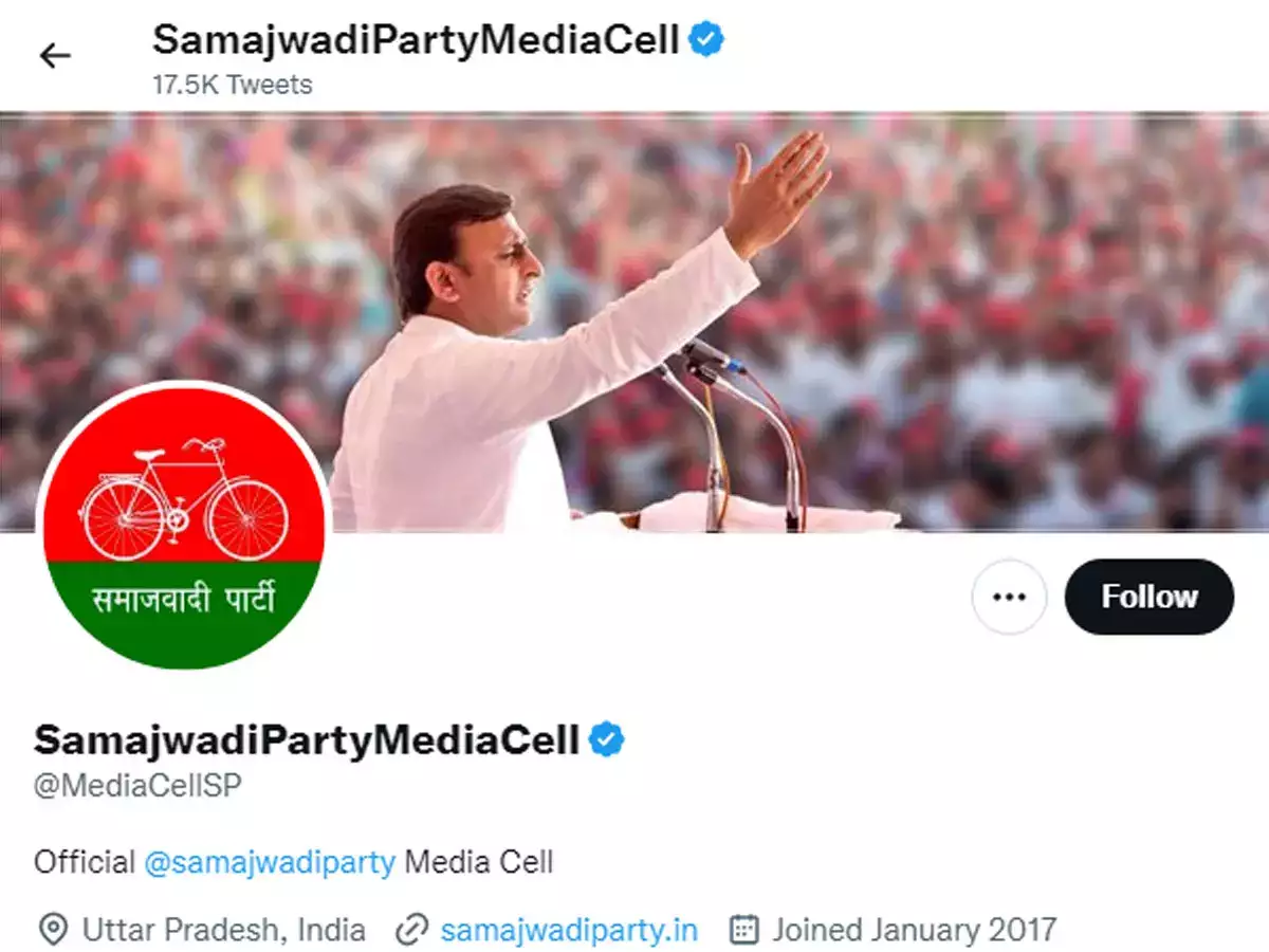 SamajwadiPartyMediaCell, ट्वीटर हैंडिल, वोटों की धीमी गिनती, आरोप, समाजवादी पार्टी, बीजेपी, कांग्रेस,